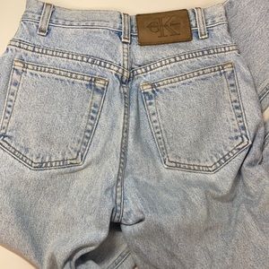 Gorgeous Vintage Calvin Klein light wash tapered denim jeans 4P